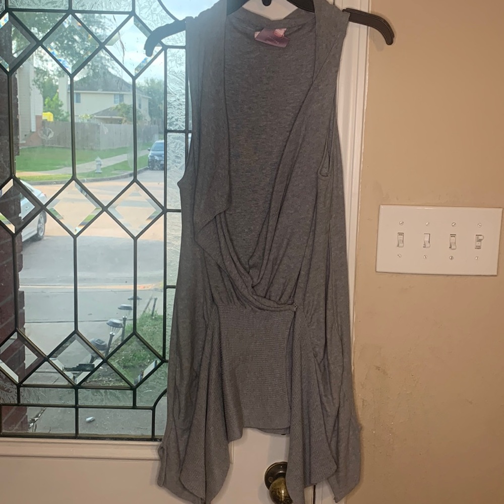 Gray vest